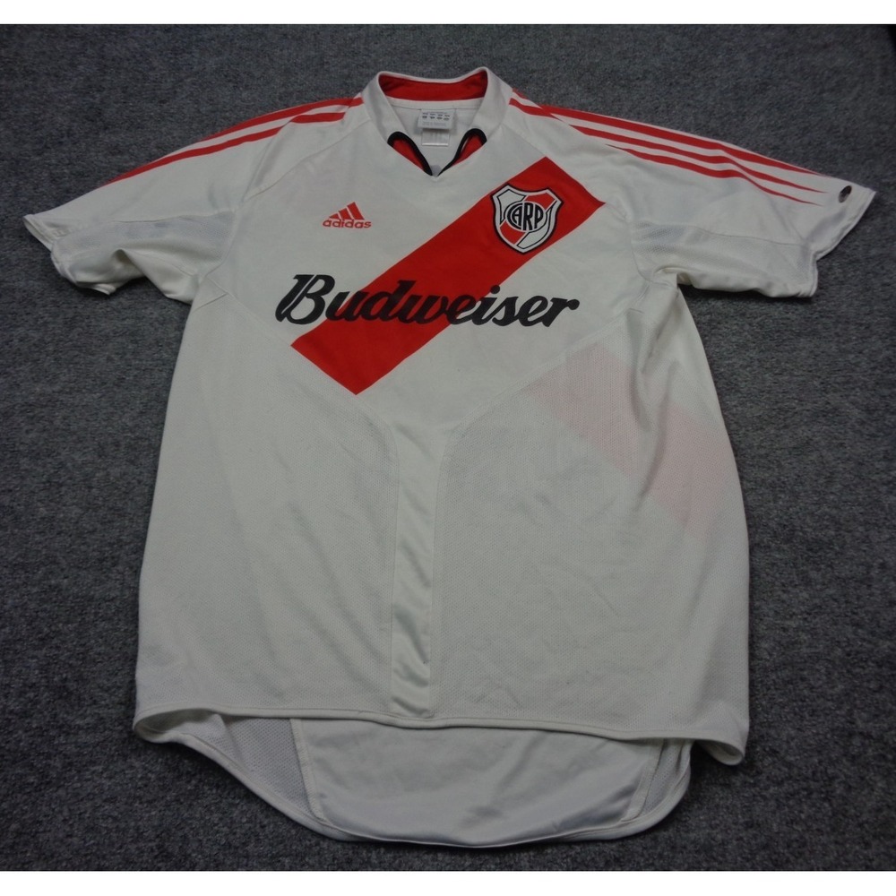 Vintage Adidas River Plate 2003 Home Jersey #10 MC Grath Argentina Shirt M